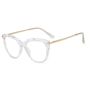Oulylan Sexy Eyeglasses Frame Women Fashion Cat Eye Glasses Frames Transparent  Myopia Frame Female Optical Spectacles